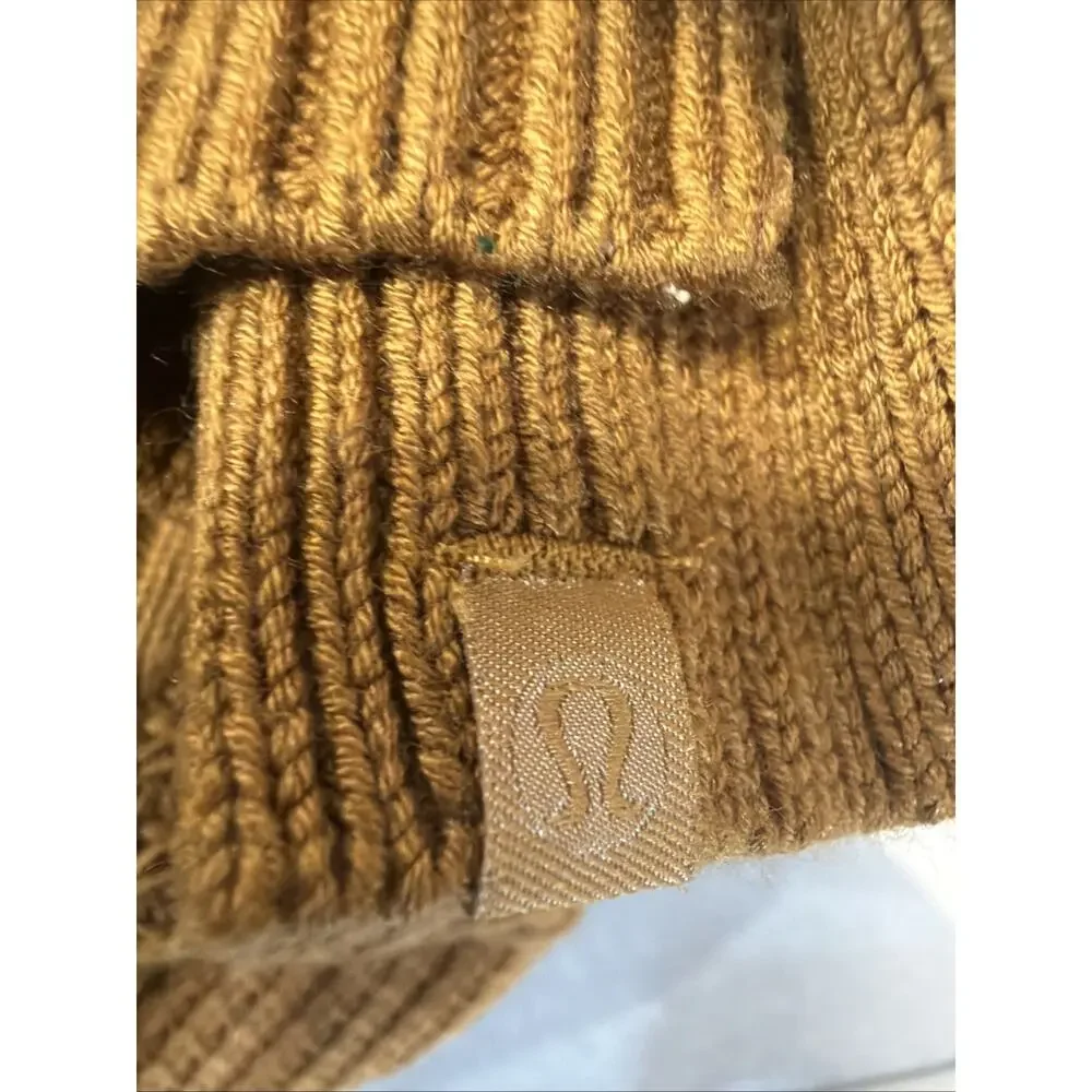 Lululemon Softer Still Wrap – Spiced Bronze Brown – Cashmere Blend Size M/L